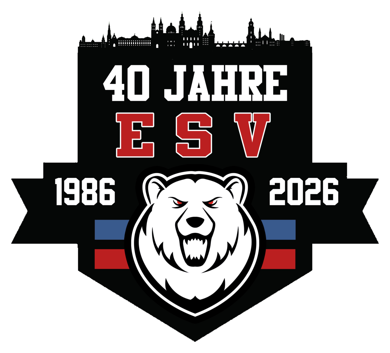 Jubiläumslogo: 40 Jahre ESV Würzburg